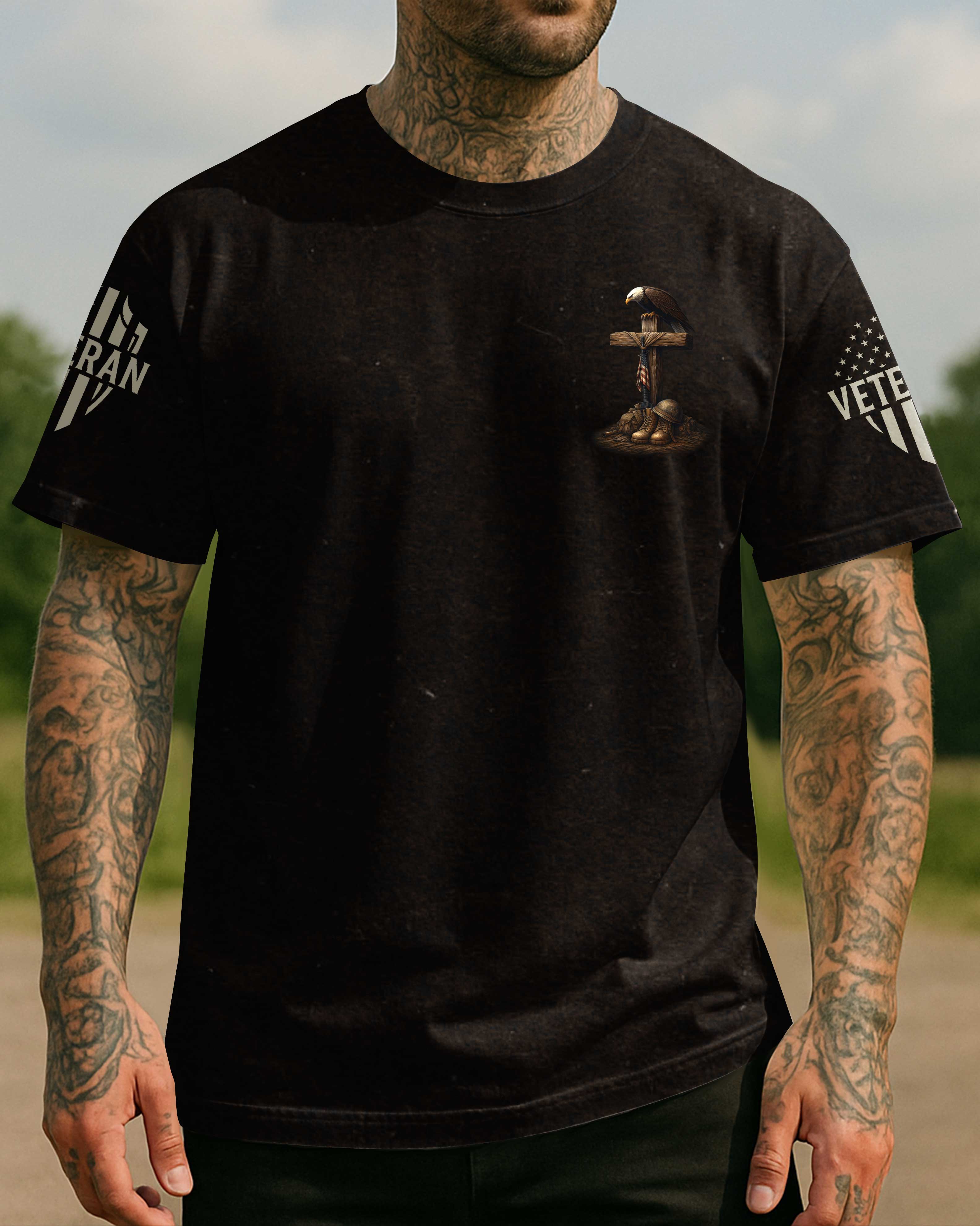 Veteran By Duty All Over Print T-Shirt