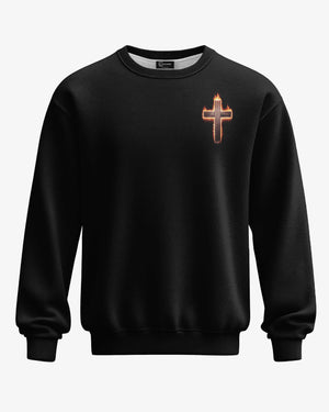 Two Wheels One Cross Endless Grace All Over Print Sweater