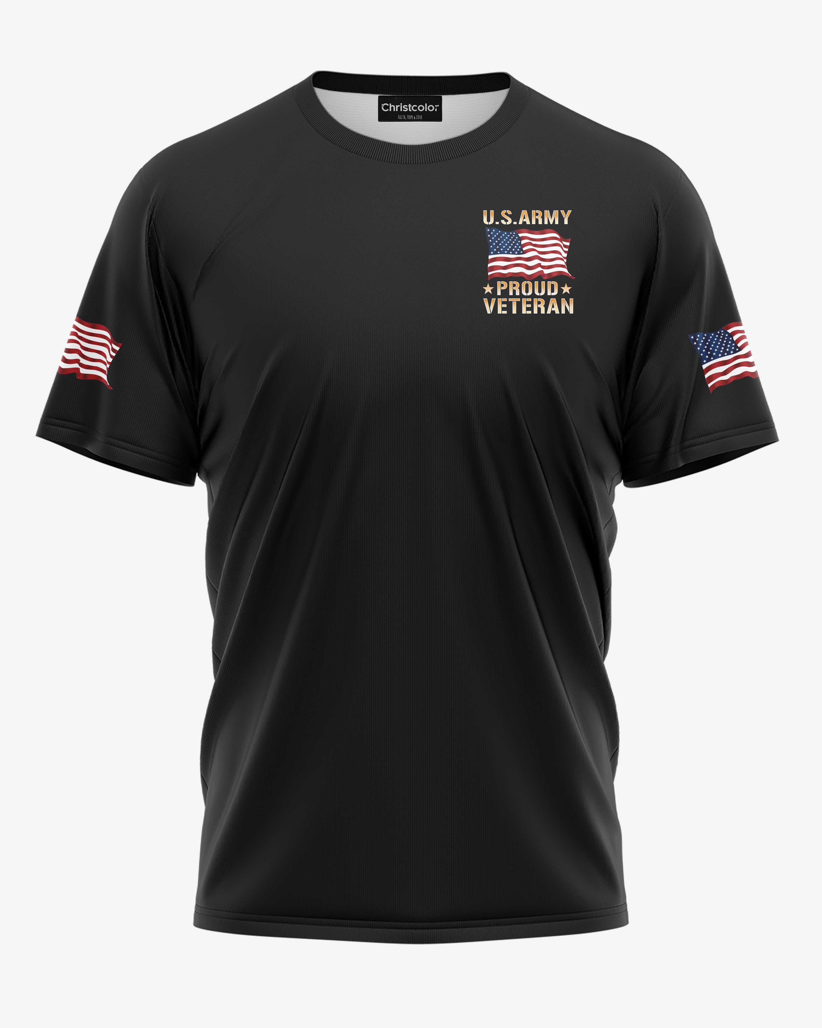 Army Built My Body Christ Built My Soul All Over Print T-Shirt