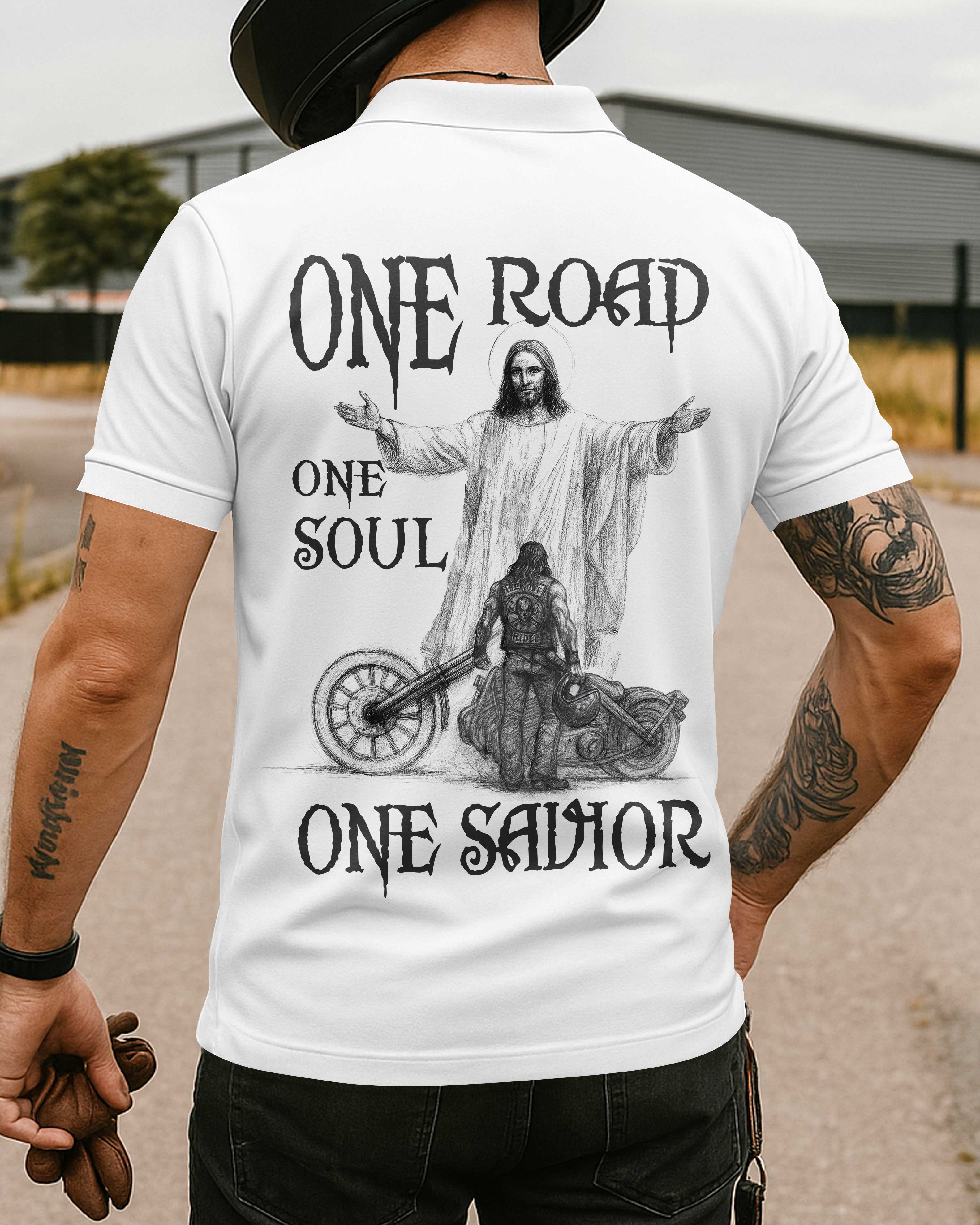 One Road All Over Print Polo