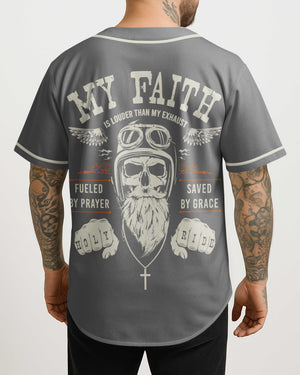 My Faith Is Louder Than My Exhaust All Over Print Jersey