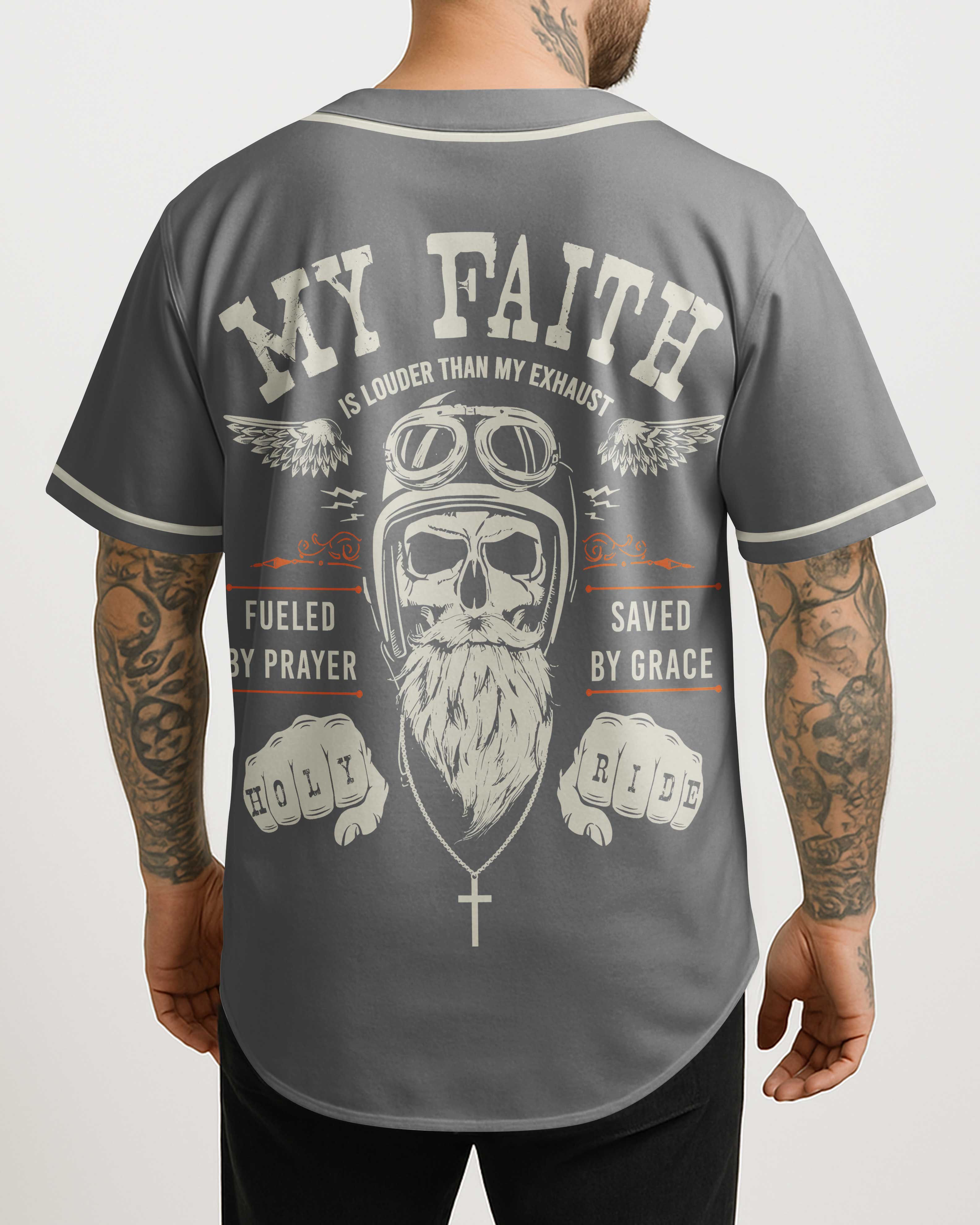 My Faith Is Louder Than My Exhaust All Over Print Jersey