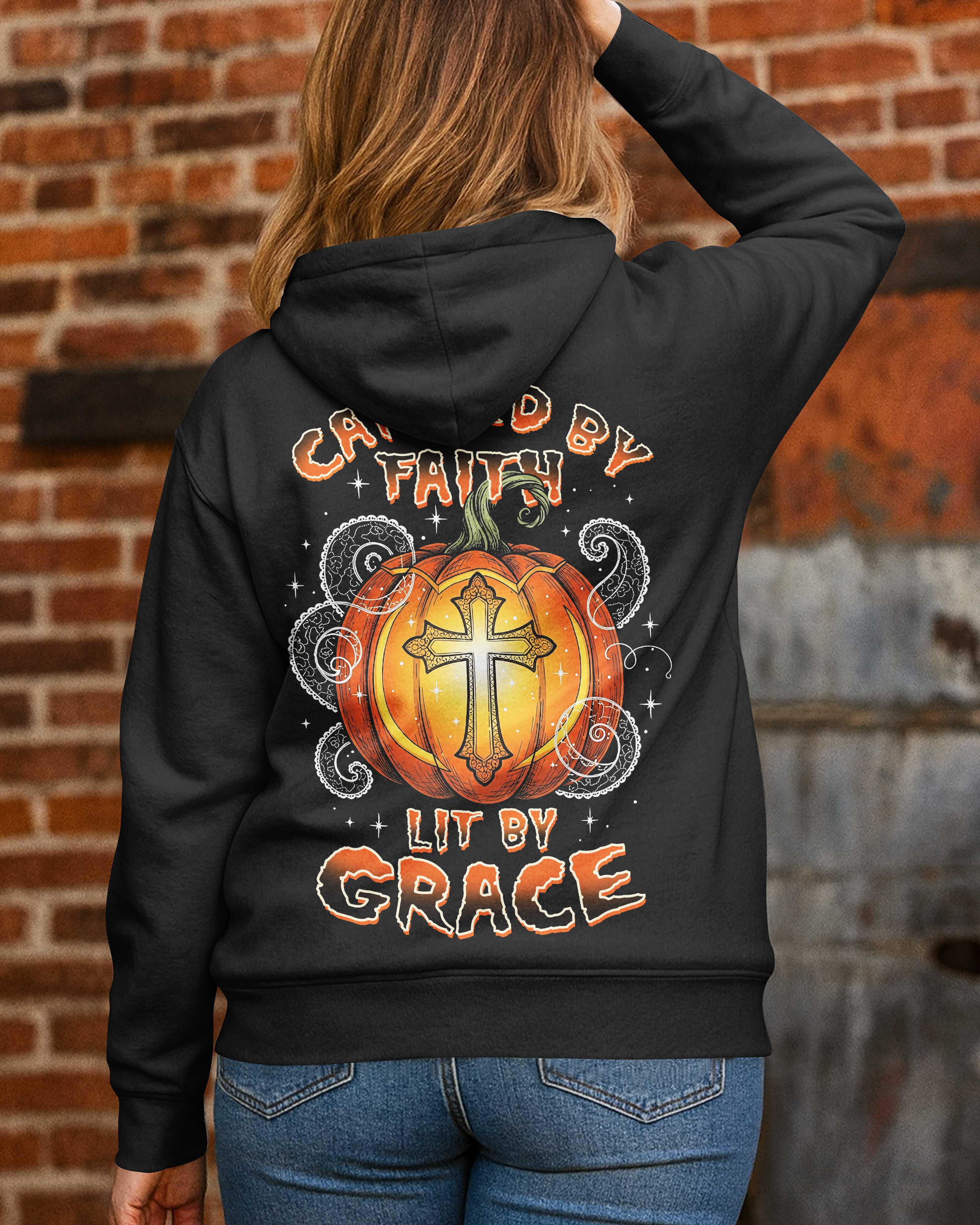 Carved By Faith Lit By Grace Hoodie