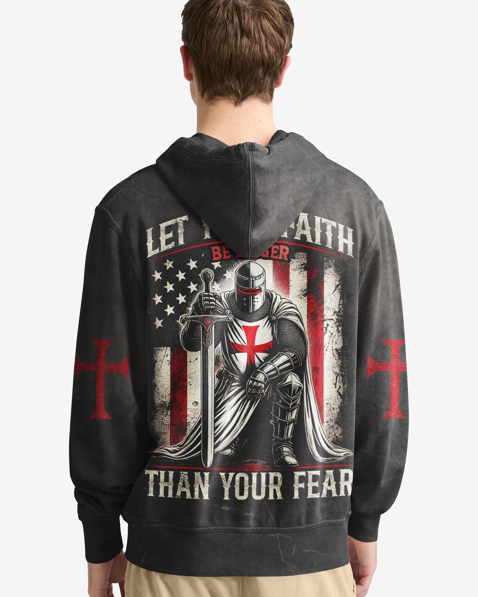 Let Your Faith Be Bigger Than Your Fear All Over Print Hoodie