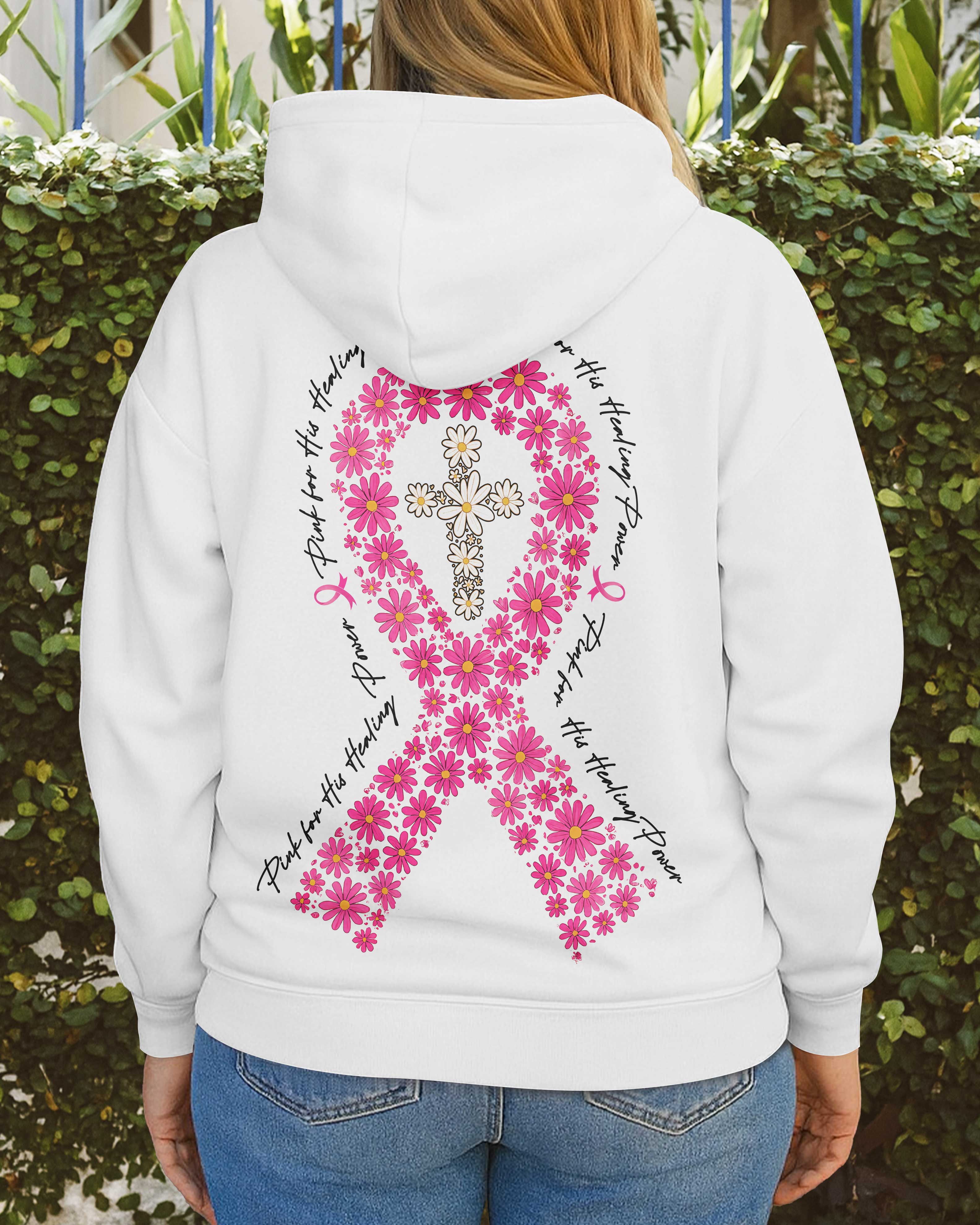 Pink For His Healing Power Hoodie