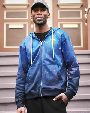 Faith Can Move Mountains All Over Print Zip Hoodie