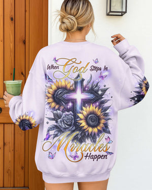 When God Steps In Miracles Happen Shirts
