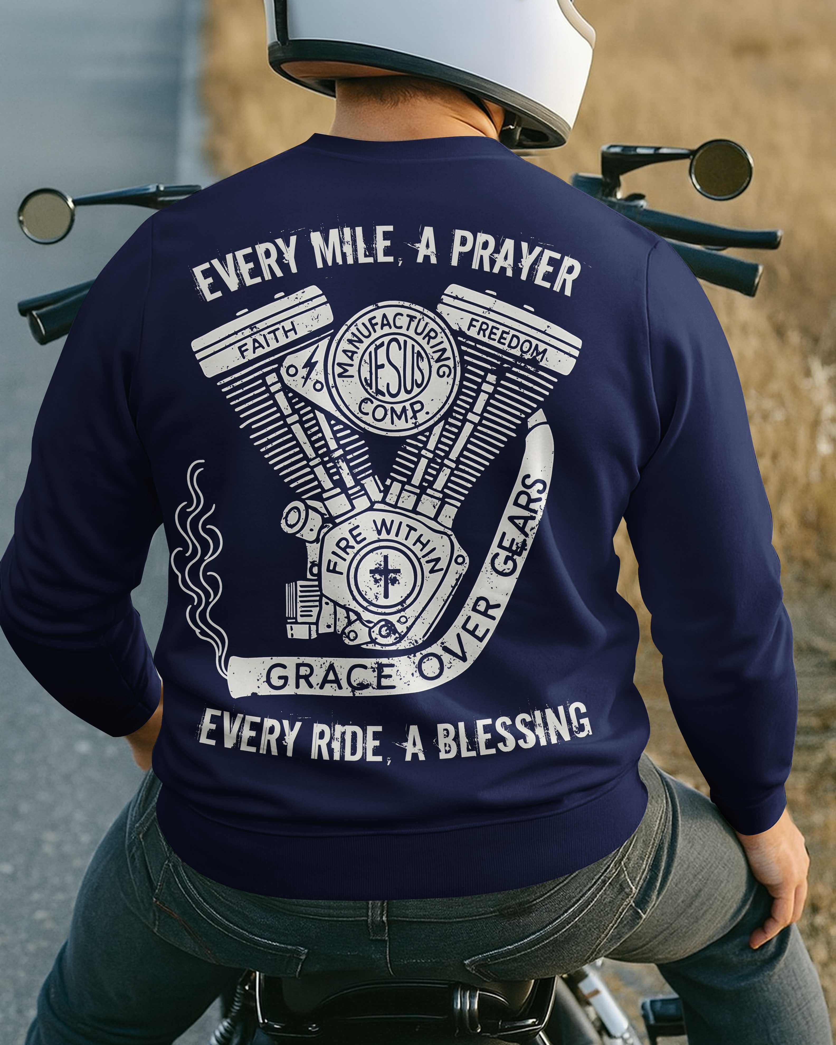 Every Mile A Prayer All Over Print Sweater
