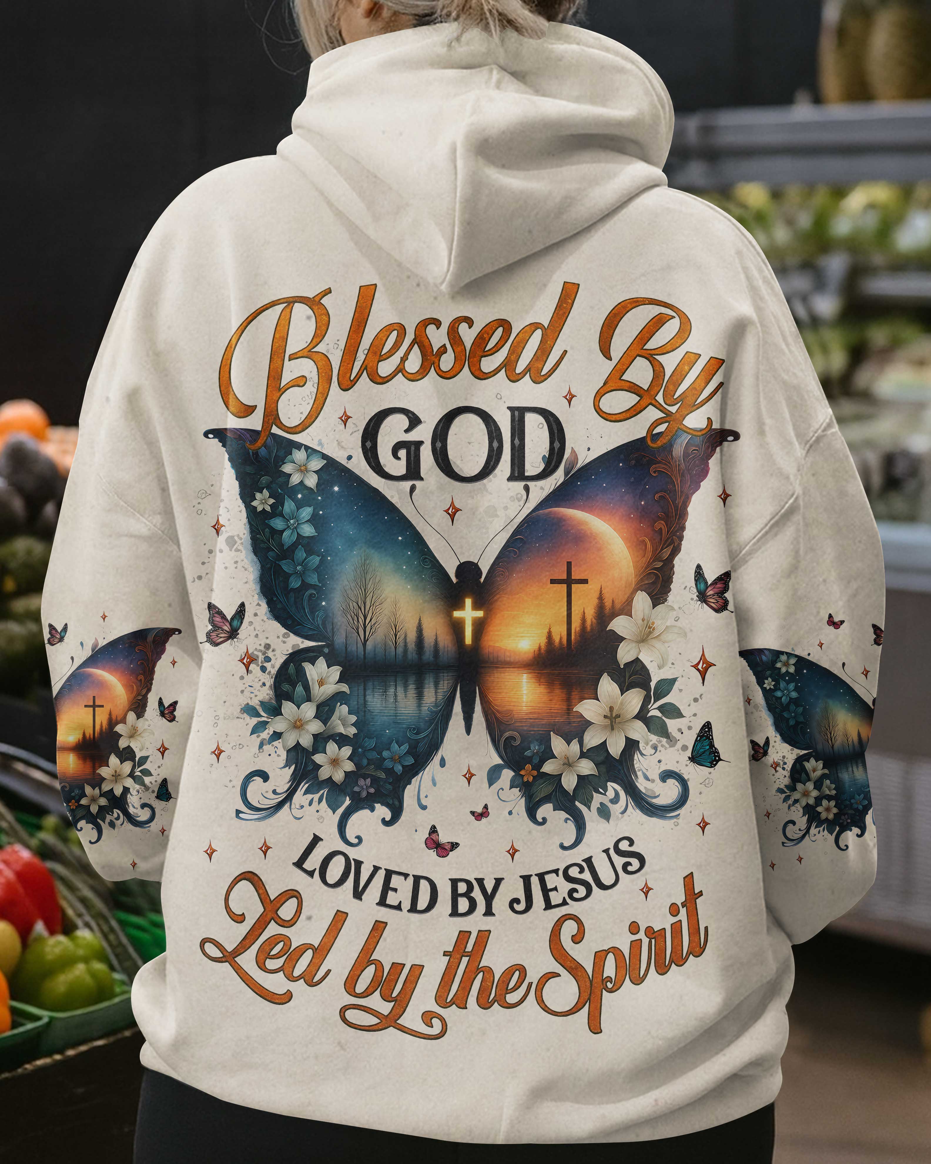Blessed By God Loved By Jesus Led By The Spirit Shirt