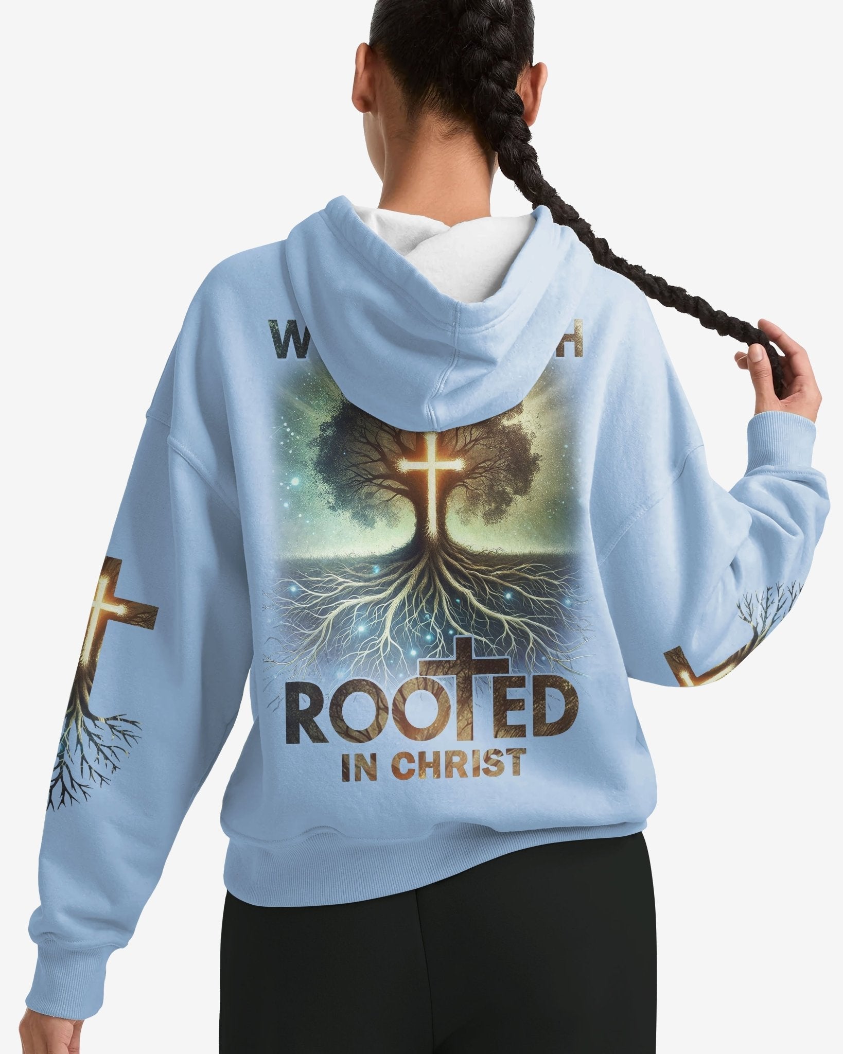 Woman Of Faith Rooted In Christ All Over Print Hoodie