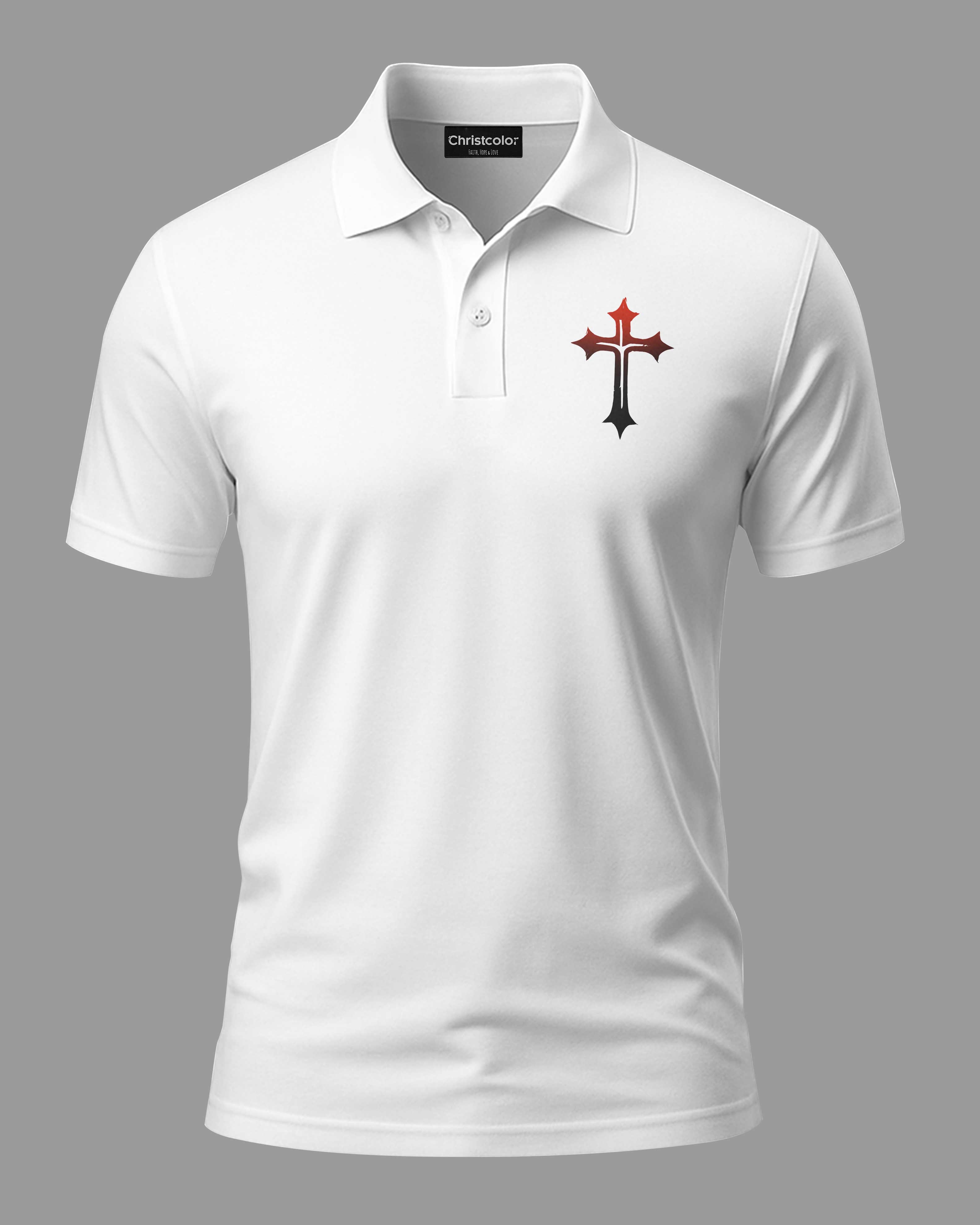Never Underestimate A Man Who Prays And Rides All Over Print Polo