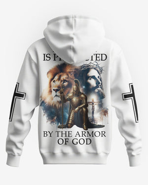 My Soul Is Protected By The Armor Of God All Over Print Zip Hoodie