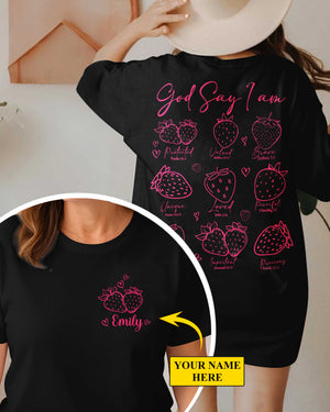 God Say I Am Protected Valued Brave Unique Loved Powerful Important Precious T-Shirt