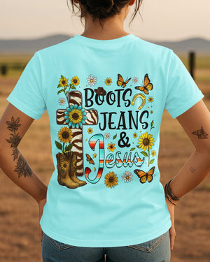 Boots Jeans & Jesus T-Shirt