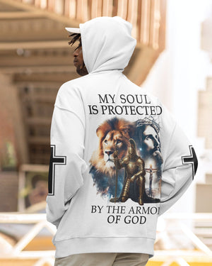 My Soul Is Protected By The Armor Of God All Over Print Zip Hoodie