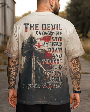 The Devil Caught Me All Over Print T-Shirt