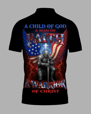 A Child Of God All Over Print Polo Shirt