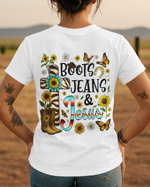 Boots Jeans & Jesus T-Shirt