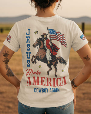 Jesus Make America Cowboy Again T-Shirt