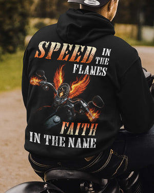 Speed In The Flames All Over Print Hoodie