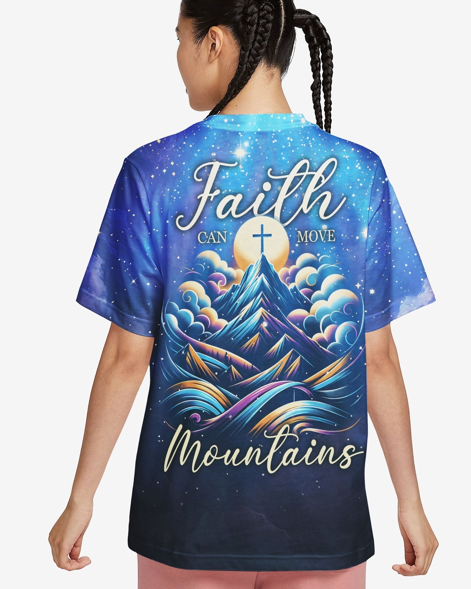 Faith Can Move Mountains All Over Print T-shirt