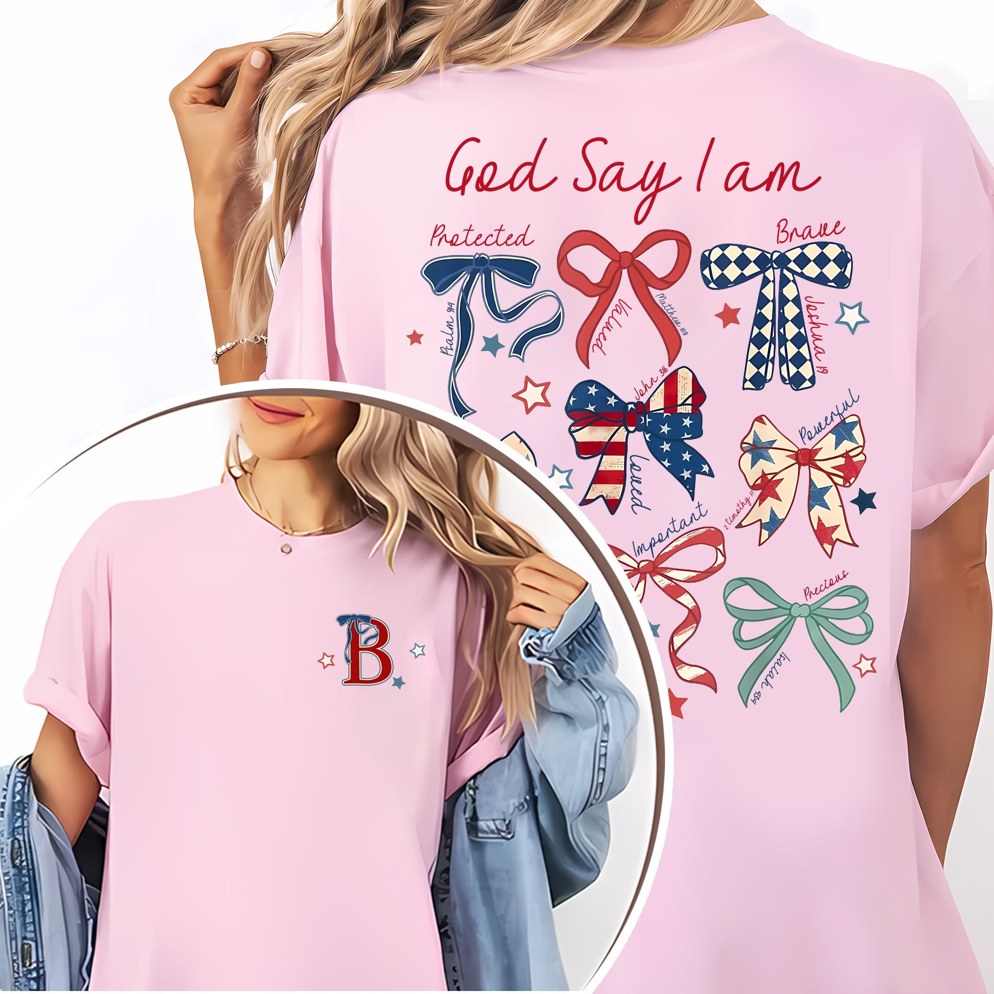 God Say I Am Protected Worthy Brave Chosen Loved Important Peaceful Precious T-Shirt