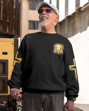 God Steps In Miracles Happen All Over Print Sweater