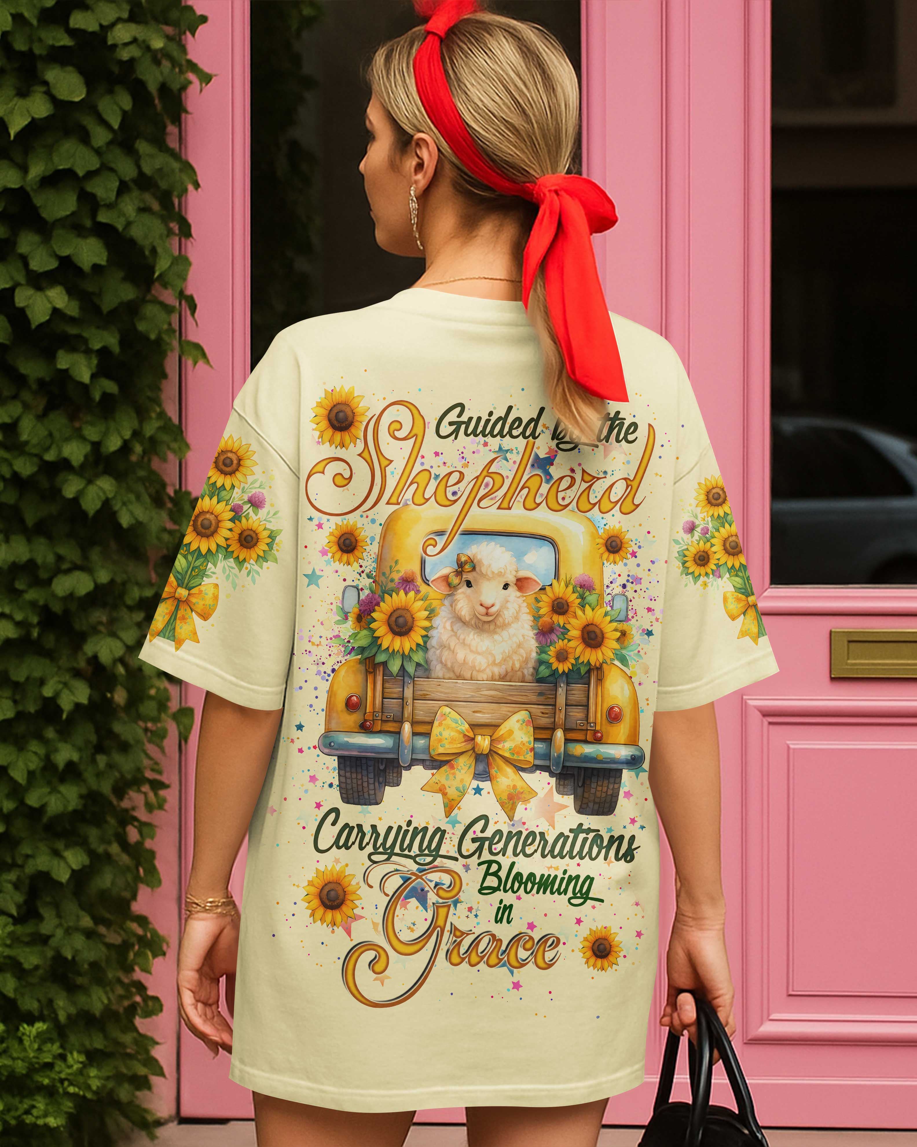 Guided By The Shepherd Carrying Generations Blooming In Grace Shirts