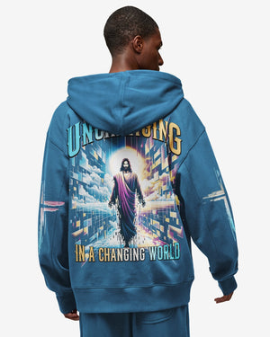 Unchanging In A Changing World All Over Print Zip Hoodie