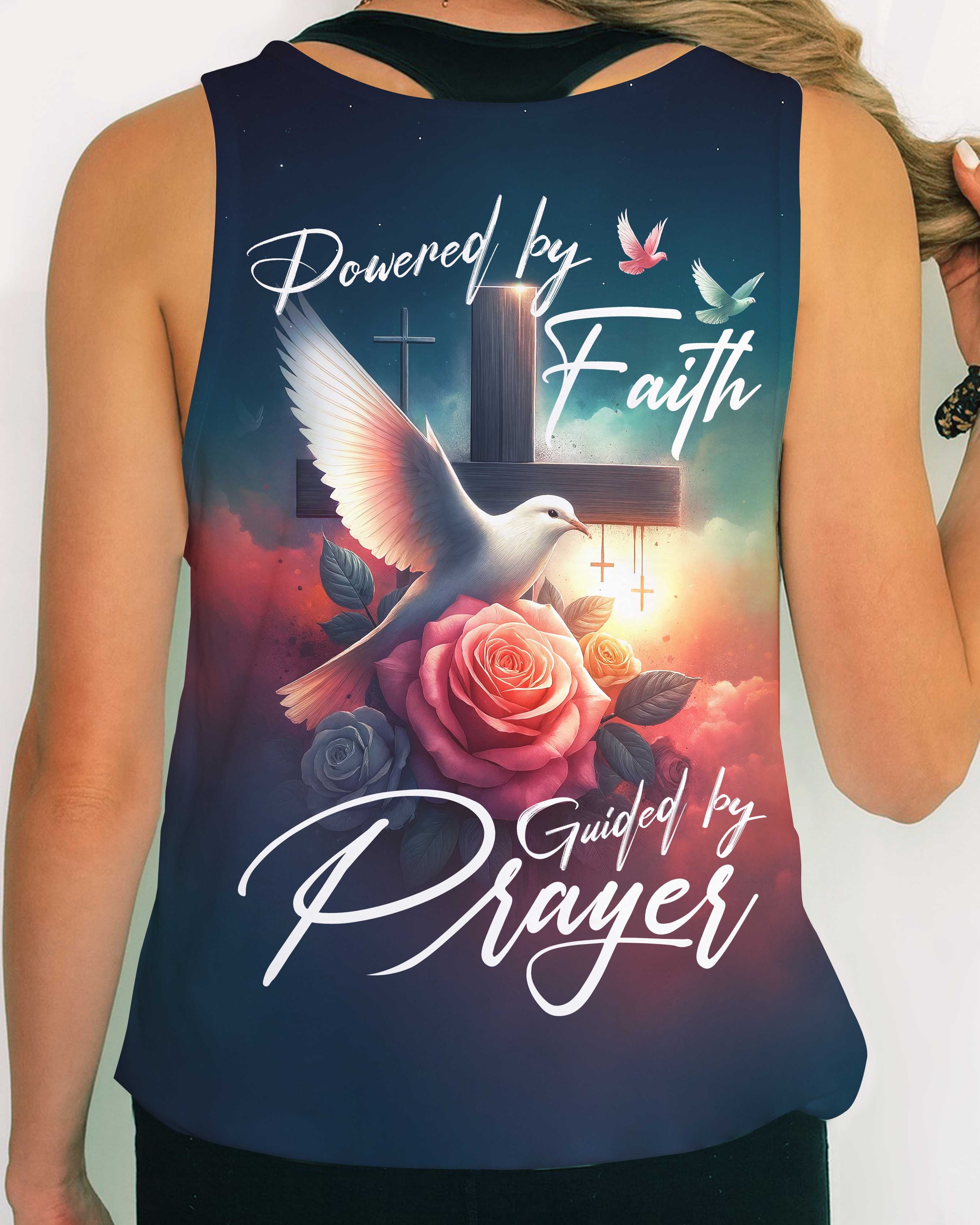 Powered By Faith Guided By Prayer Shirt