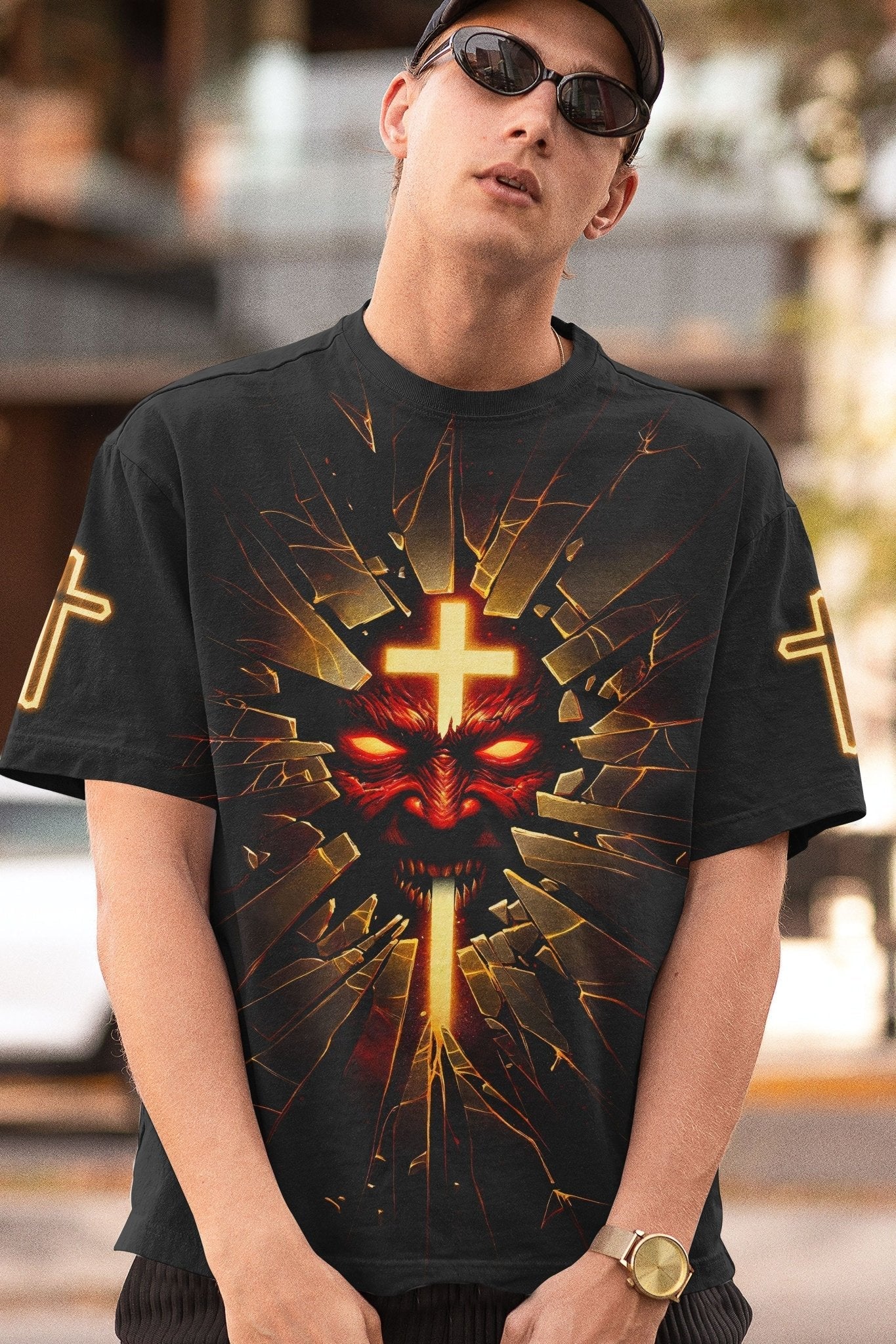 The Devil Is A Liar All Over Print T-shirt