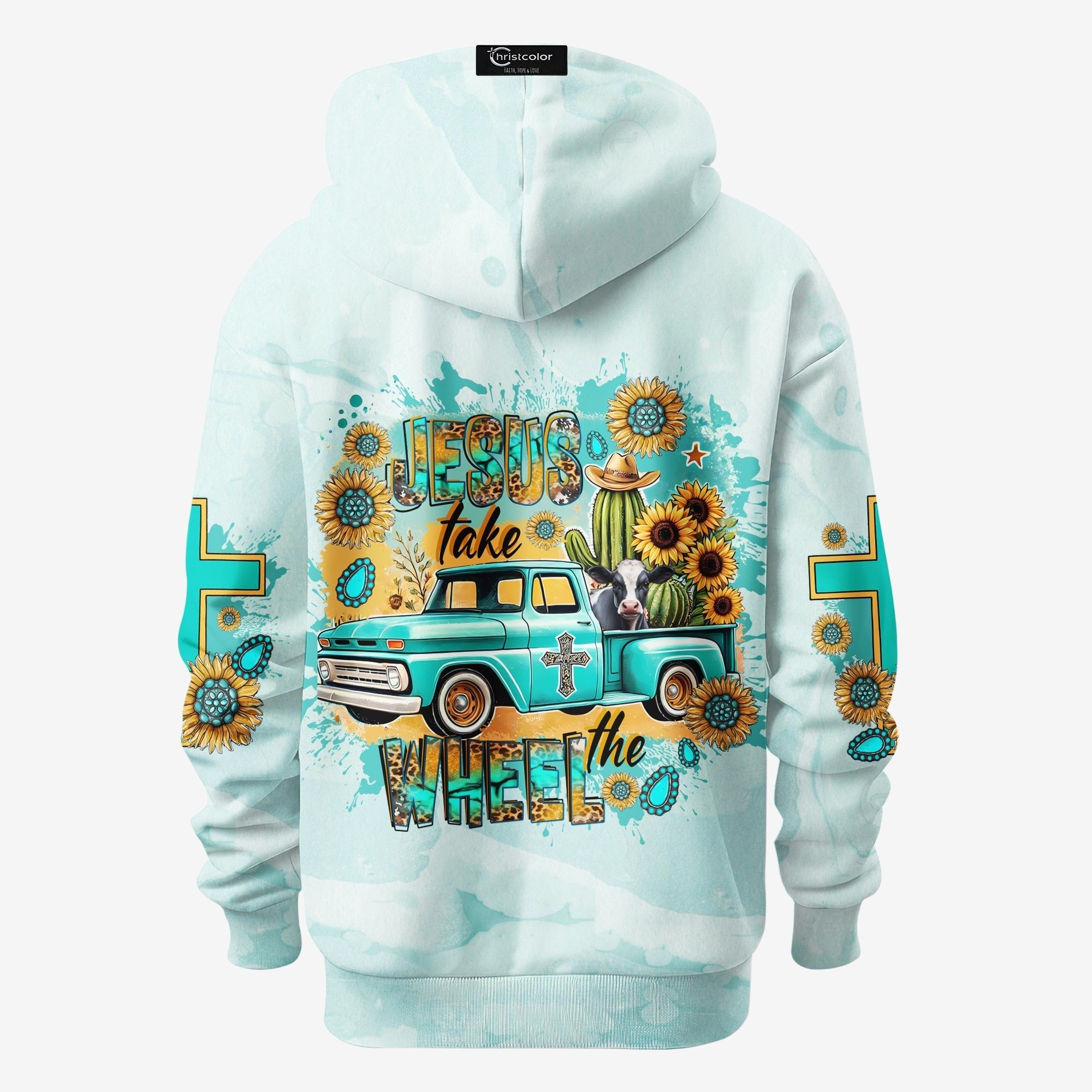 Jesus Take The Wheel All Over Print Hoodie