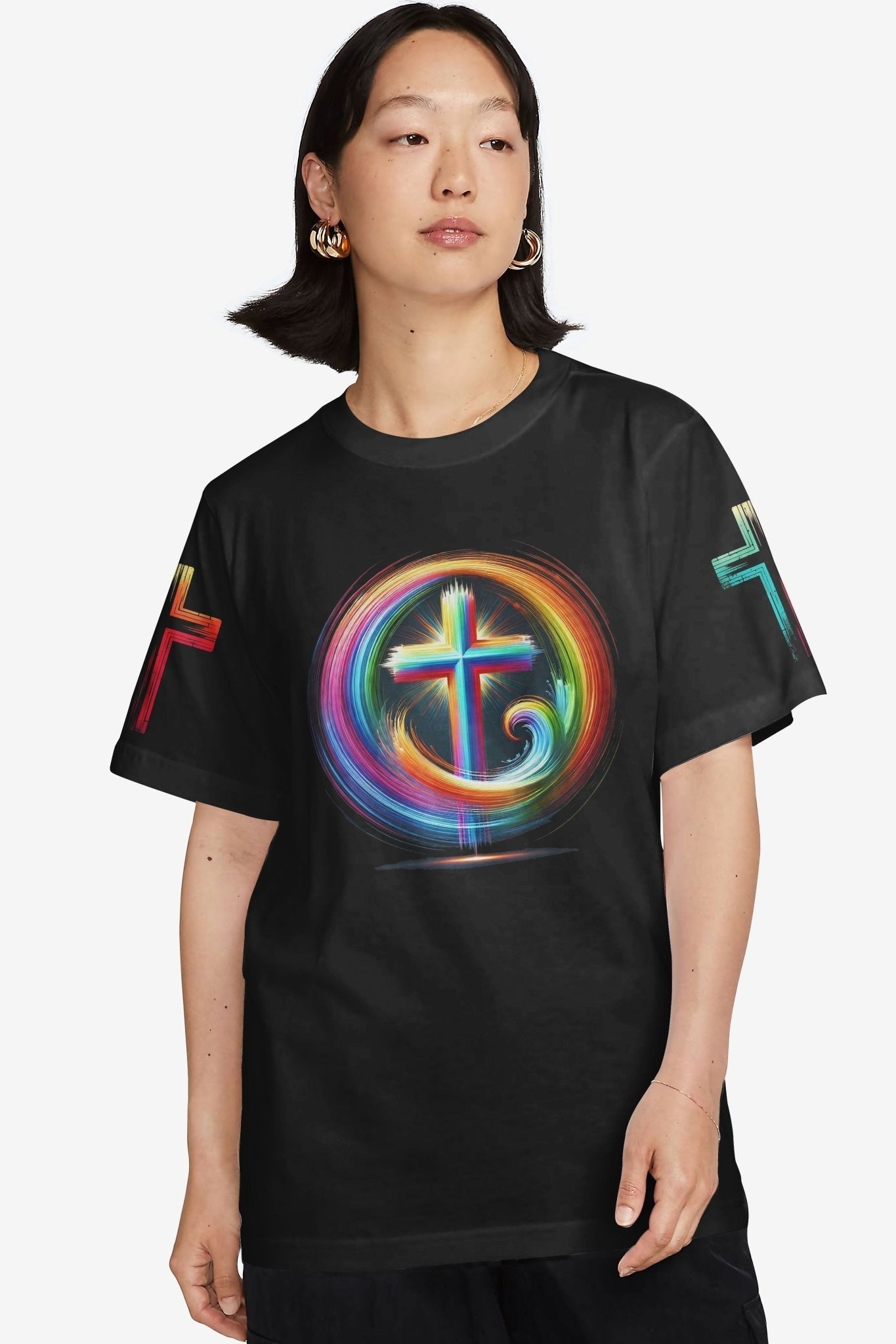 Rooted In Christ Jesus Is Light All Over Print T-shirt