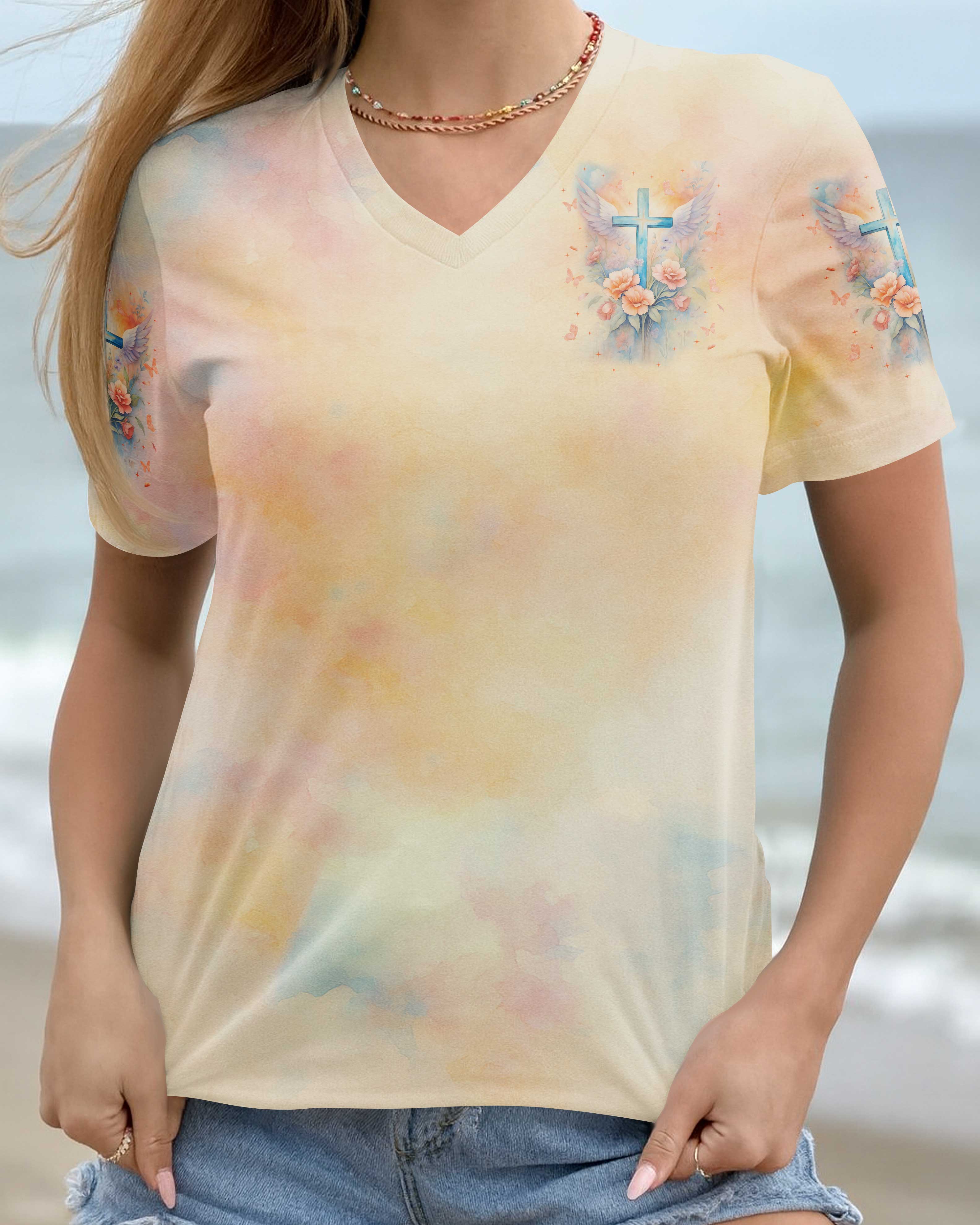 At the Cross I found Life In His wings I find Peace Shirt