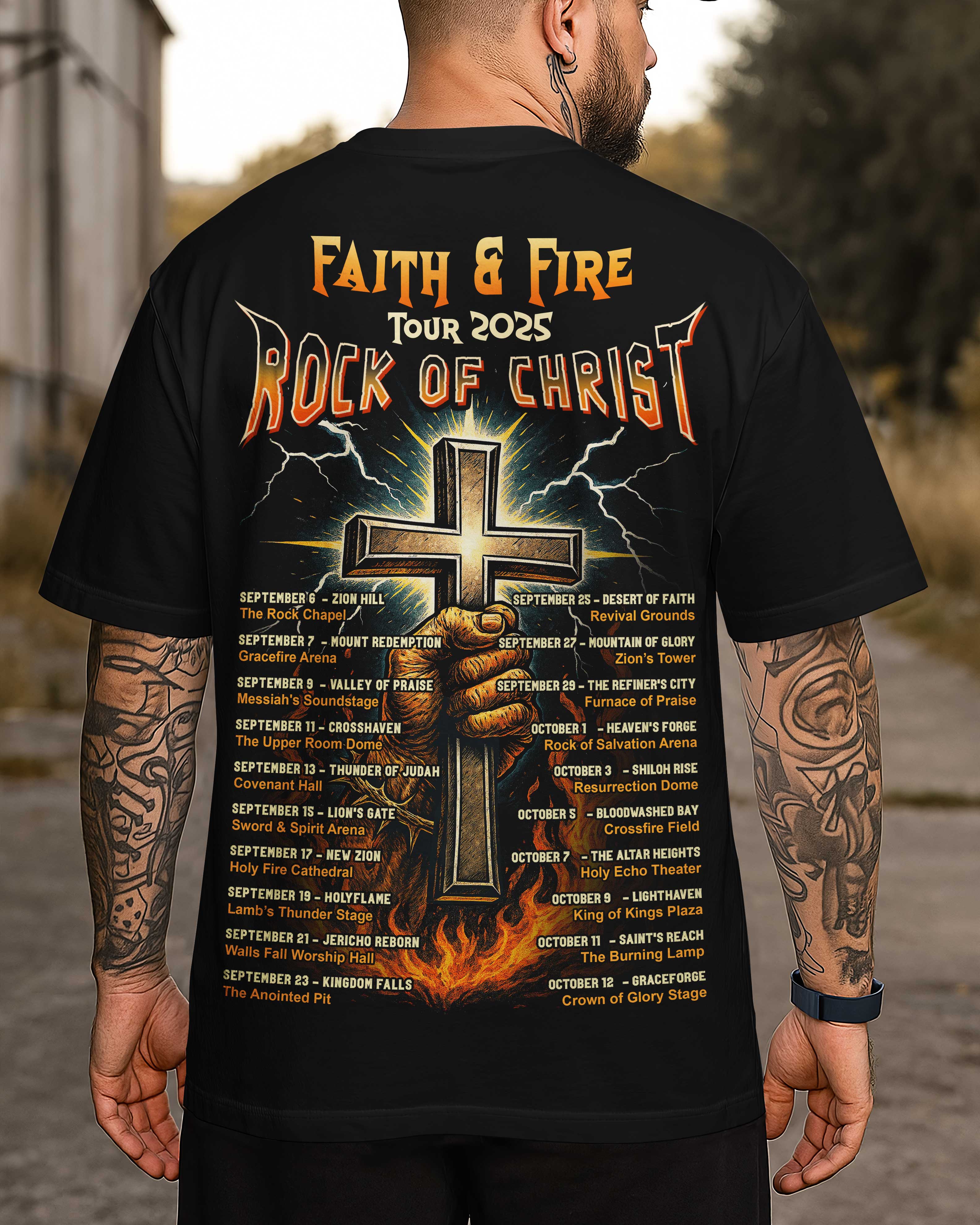 Faith And Fire Tour 2025 Shirt