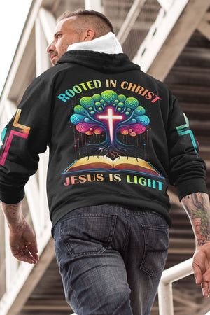Rooted In Christ Jesus Is Light All Over Print Hoodie