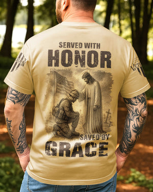 Served With Honor All Over Print T-Shirt
