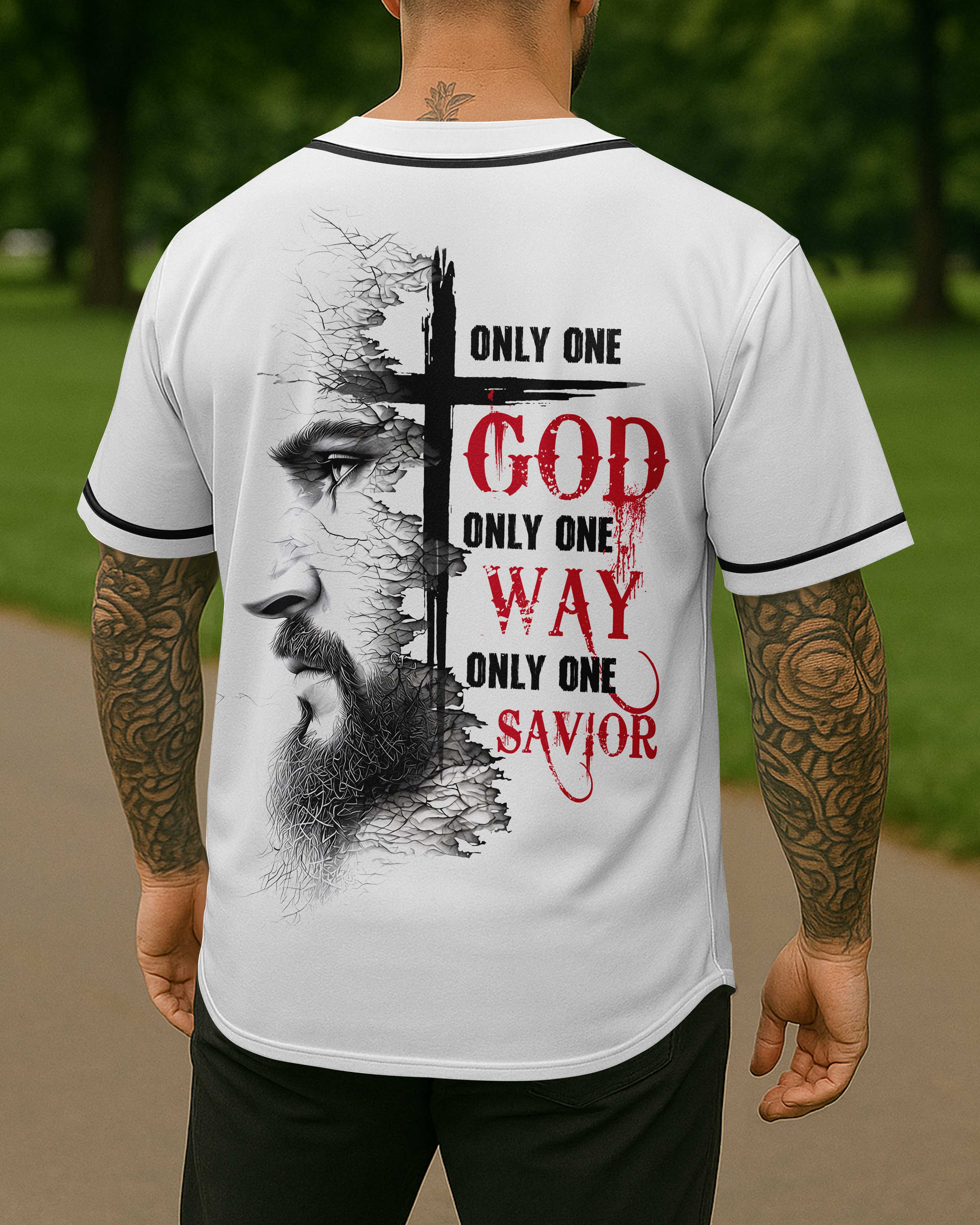 Only One God  All Over Print Jersey