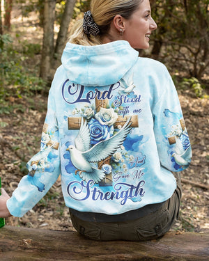 Lord Stood With Me And Gave Me Strength All Over Print Zip Hoodie
