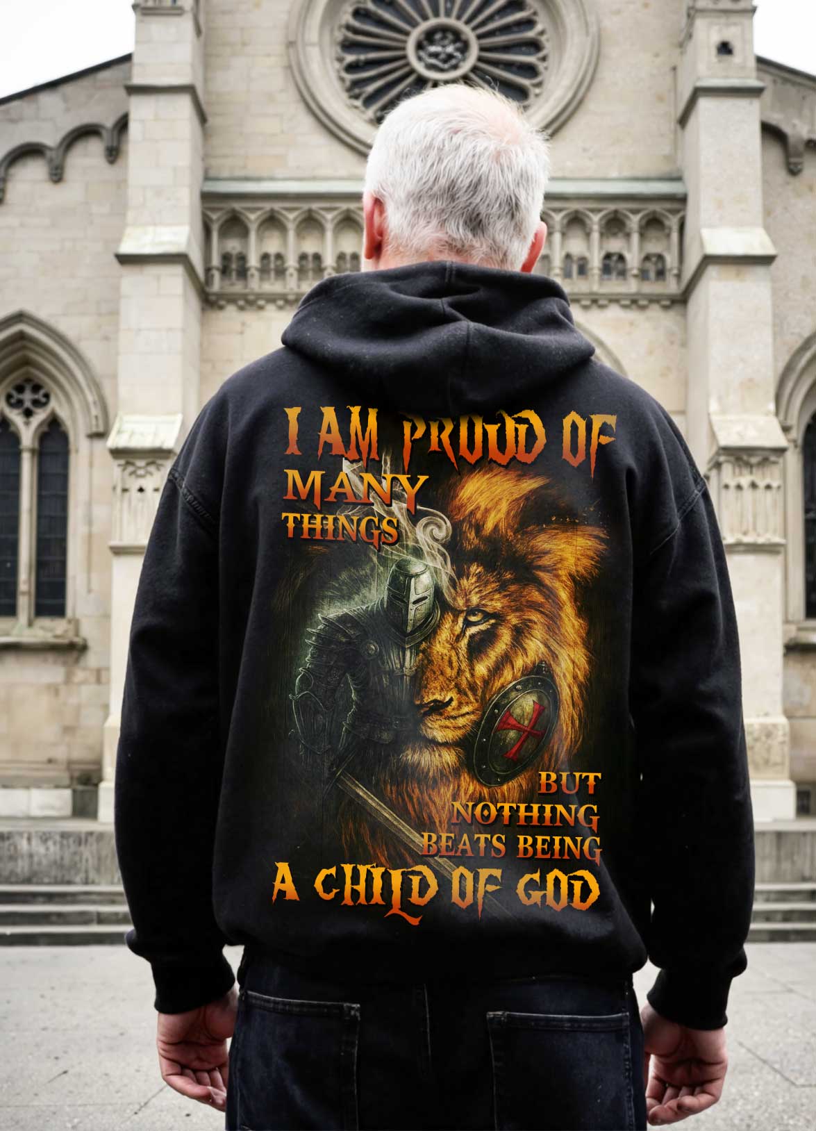 I Am Proud Of Many Things But Nothing Beats Being A Child Of God All Over Print Hoodie