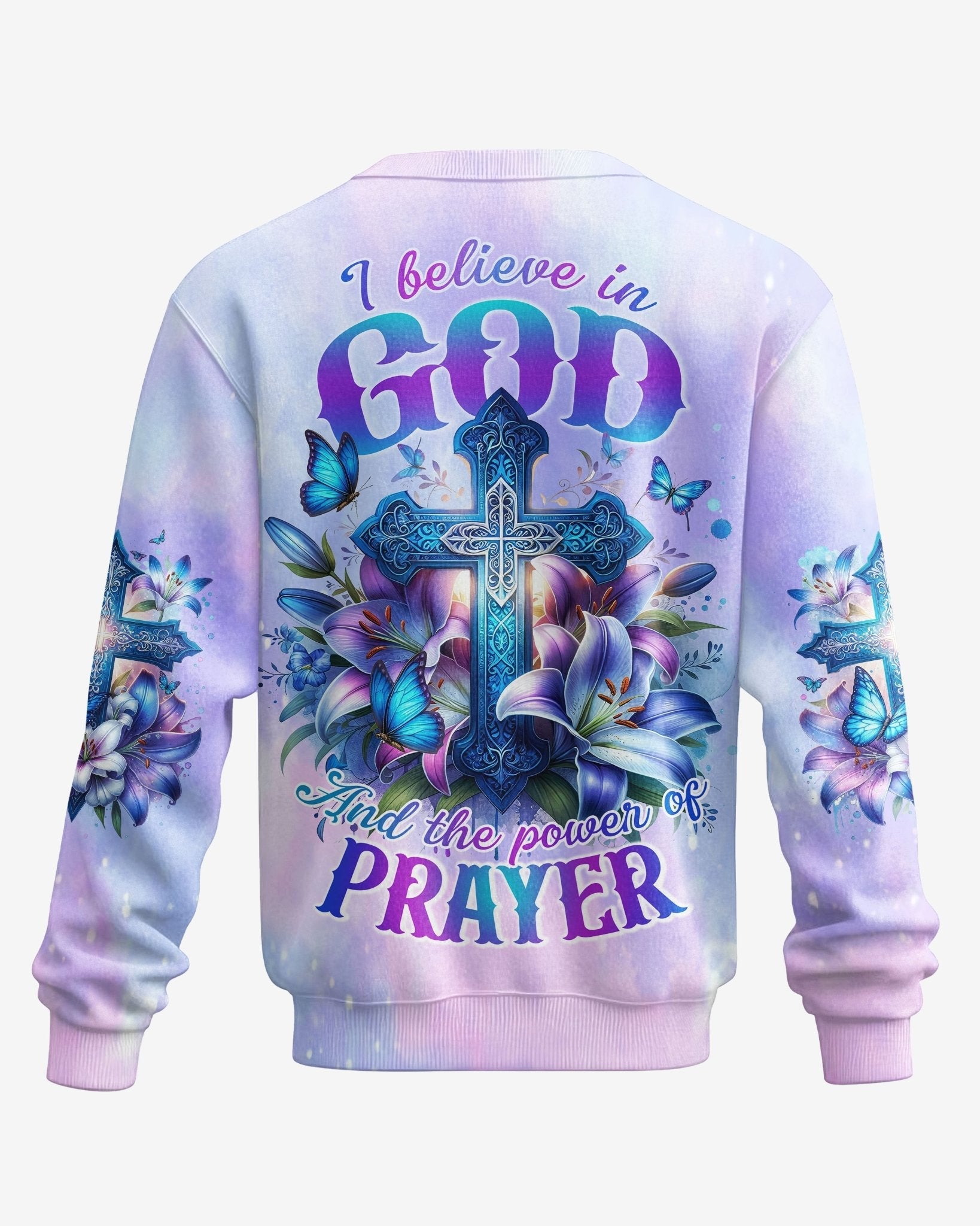 God And The Power Of Prayer All Over Print Sweater