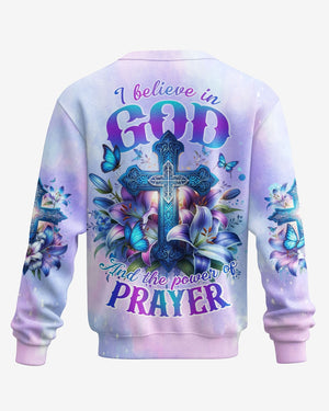 God And The Power Of Prayer All Over Print Sweater