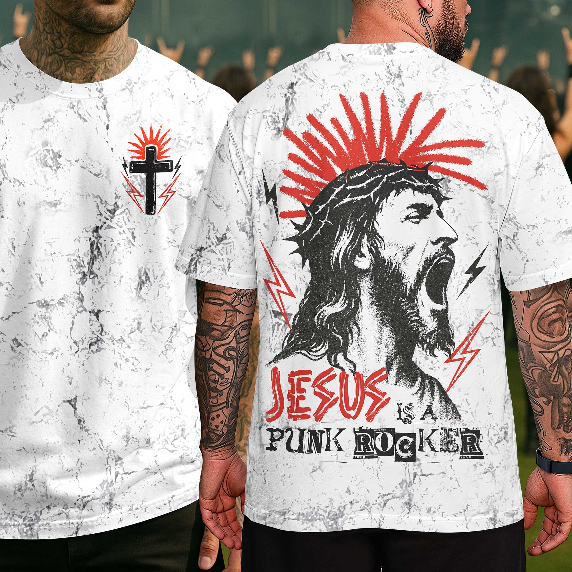 Jesus Is A Punk Rocker Shirt