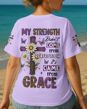 My Strength Didn't Come From Perfection All Over Print T-Shirt