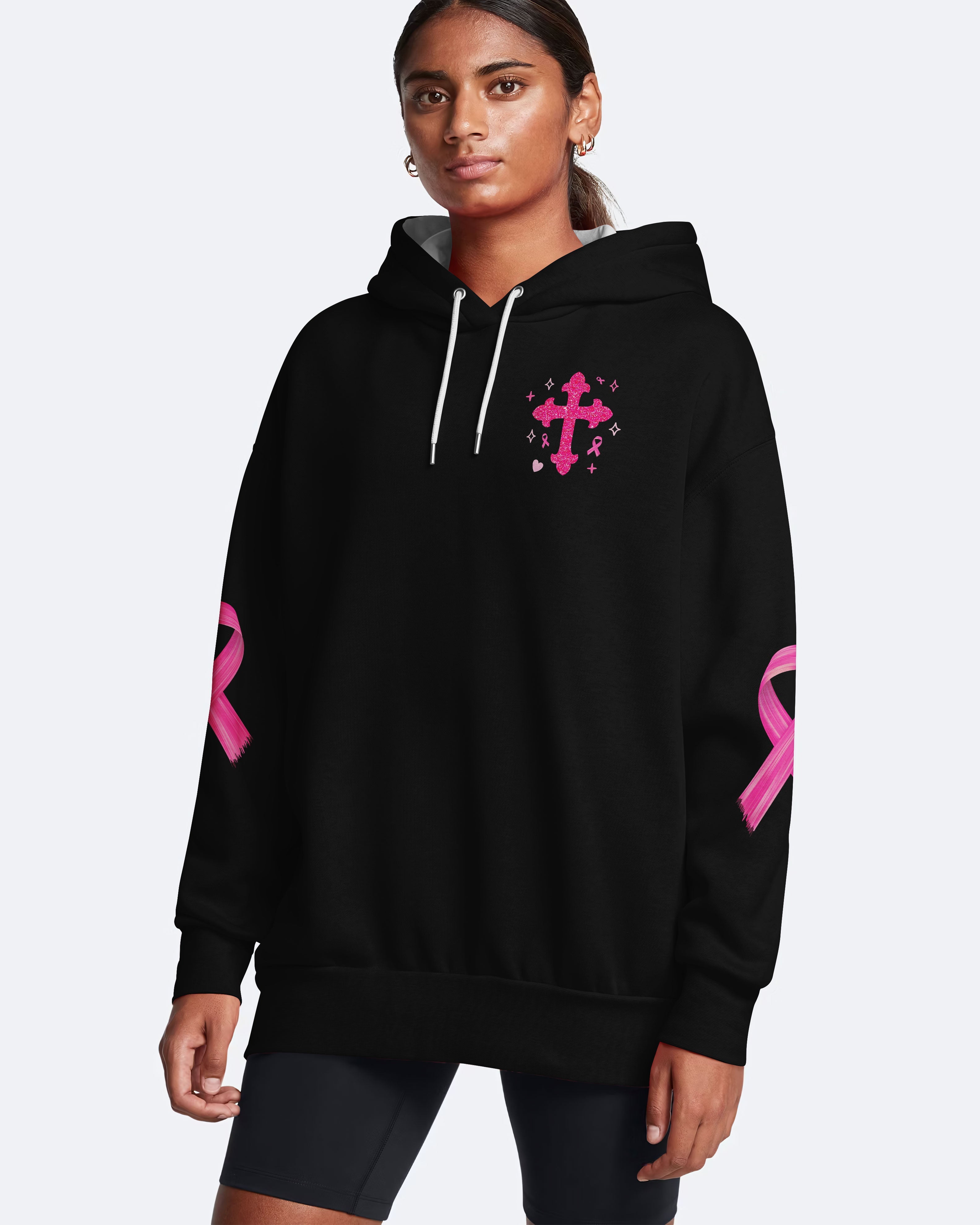 I Wear Pink For My Friend Hoodie Breast Cancer