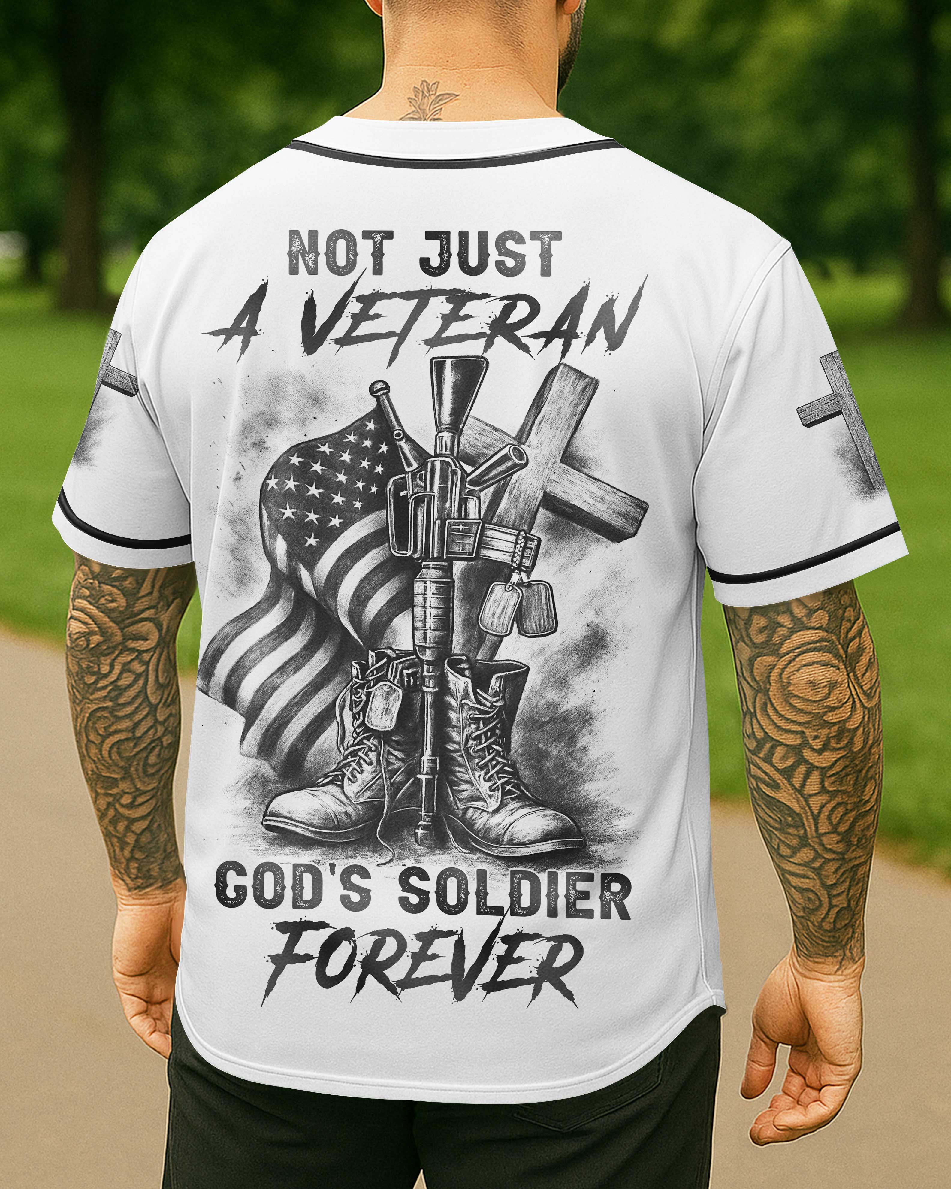 Not Just A Veteran All Over Print Jersey