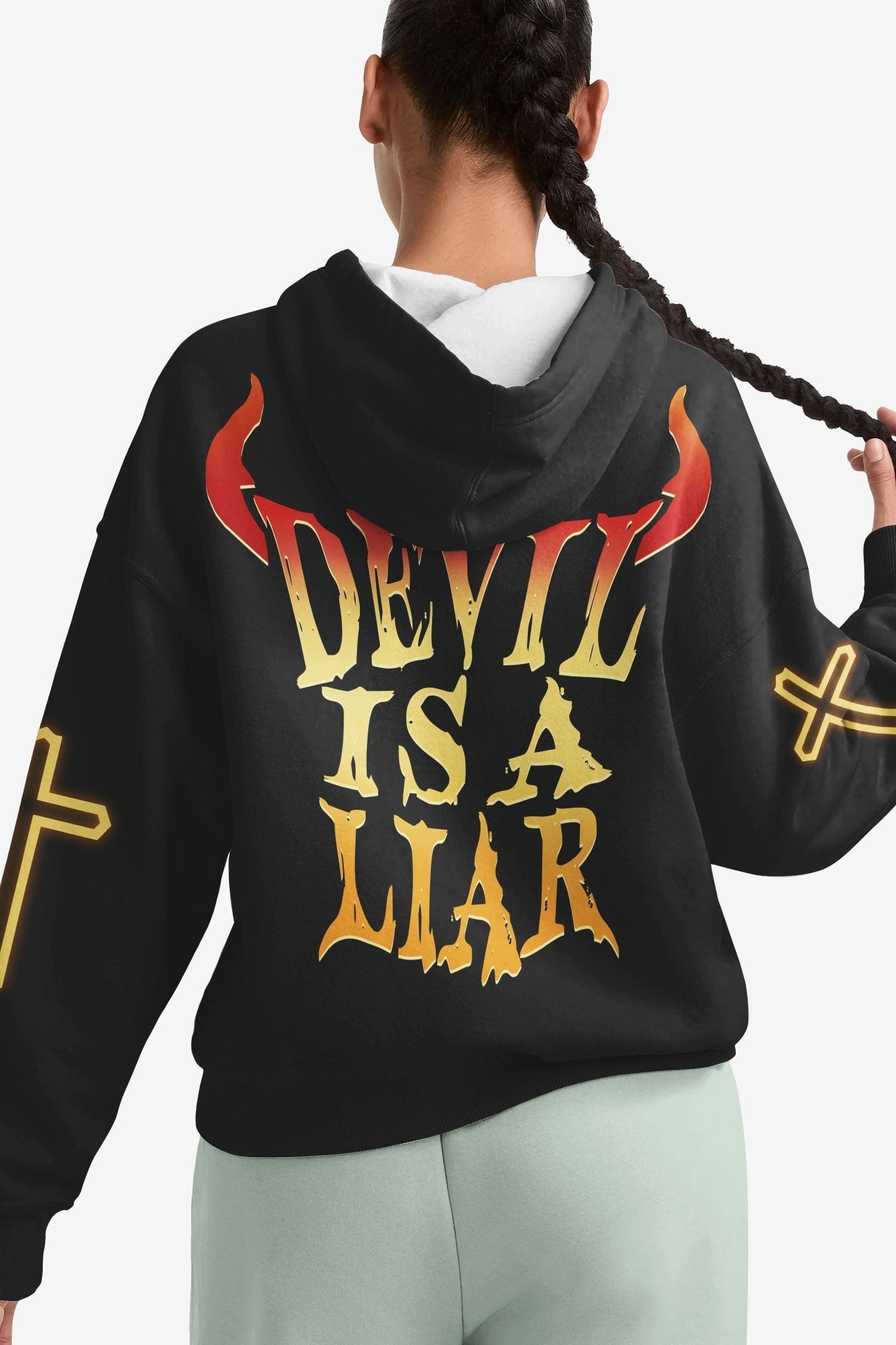 The Devil Is A Liar All Over Print Hoodie