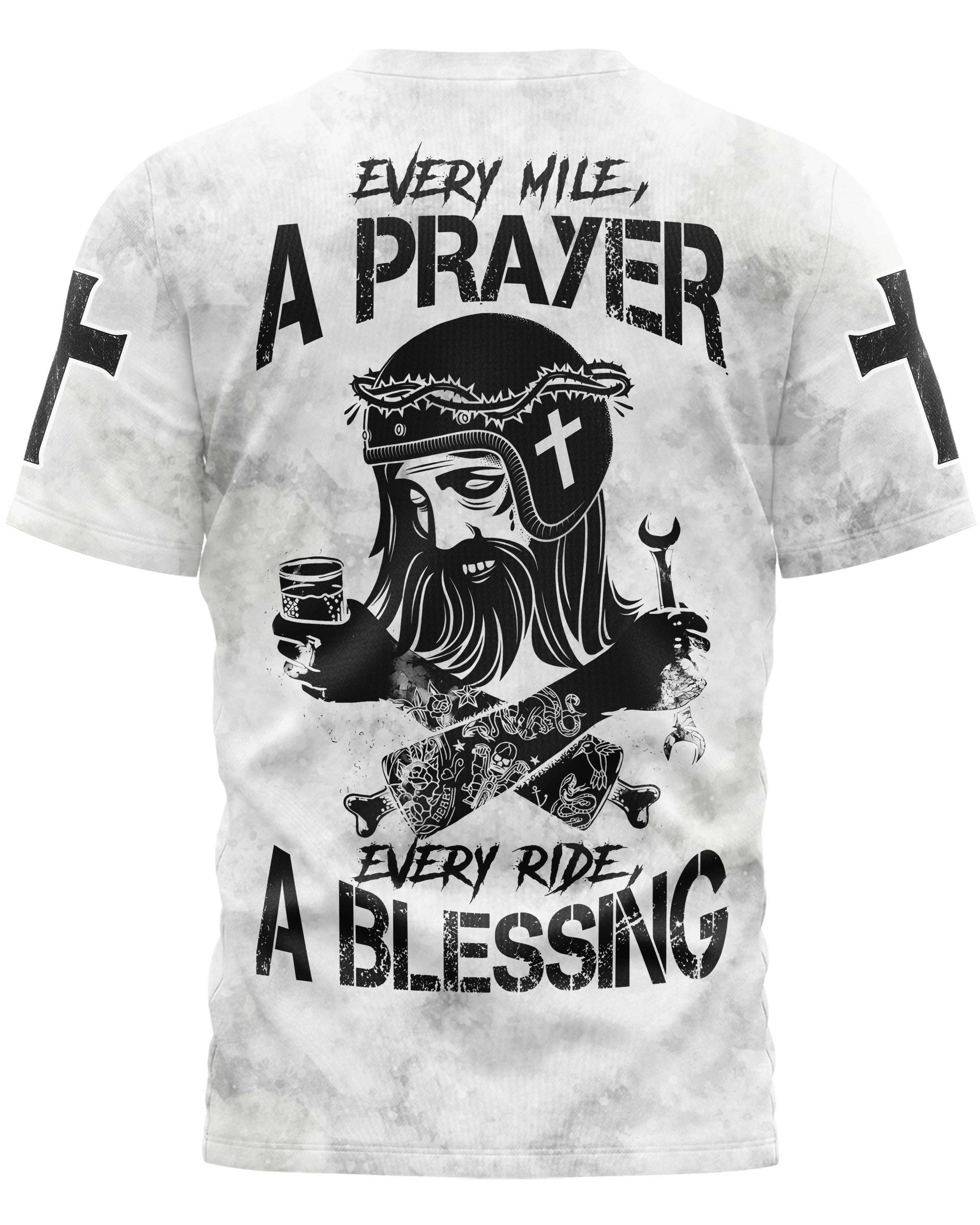 Every Mile, A Prayer All Over Print T-Shirt
