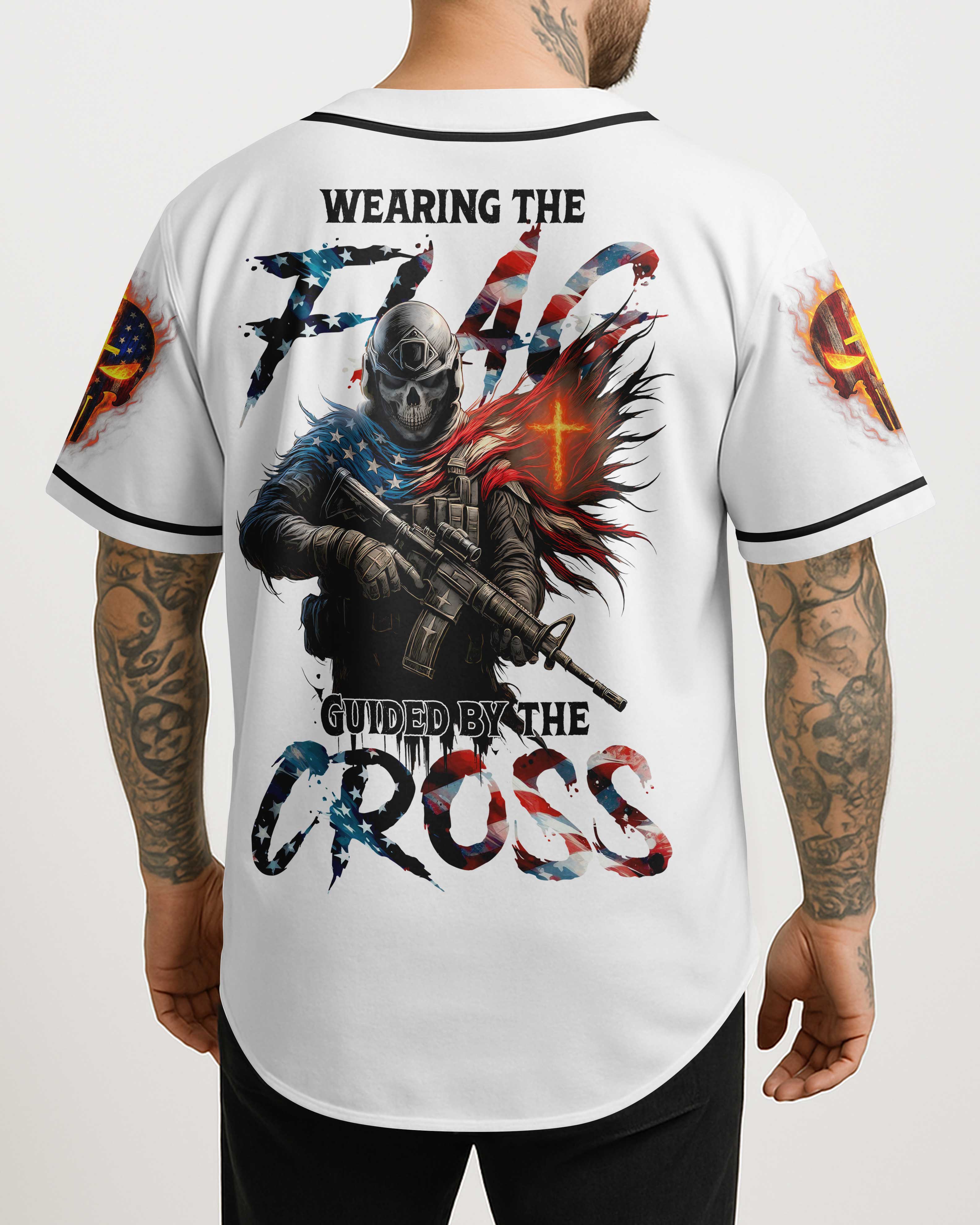 Wearing The Flag Guided By The Cross Jersey