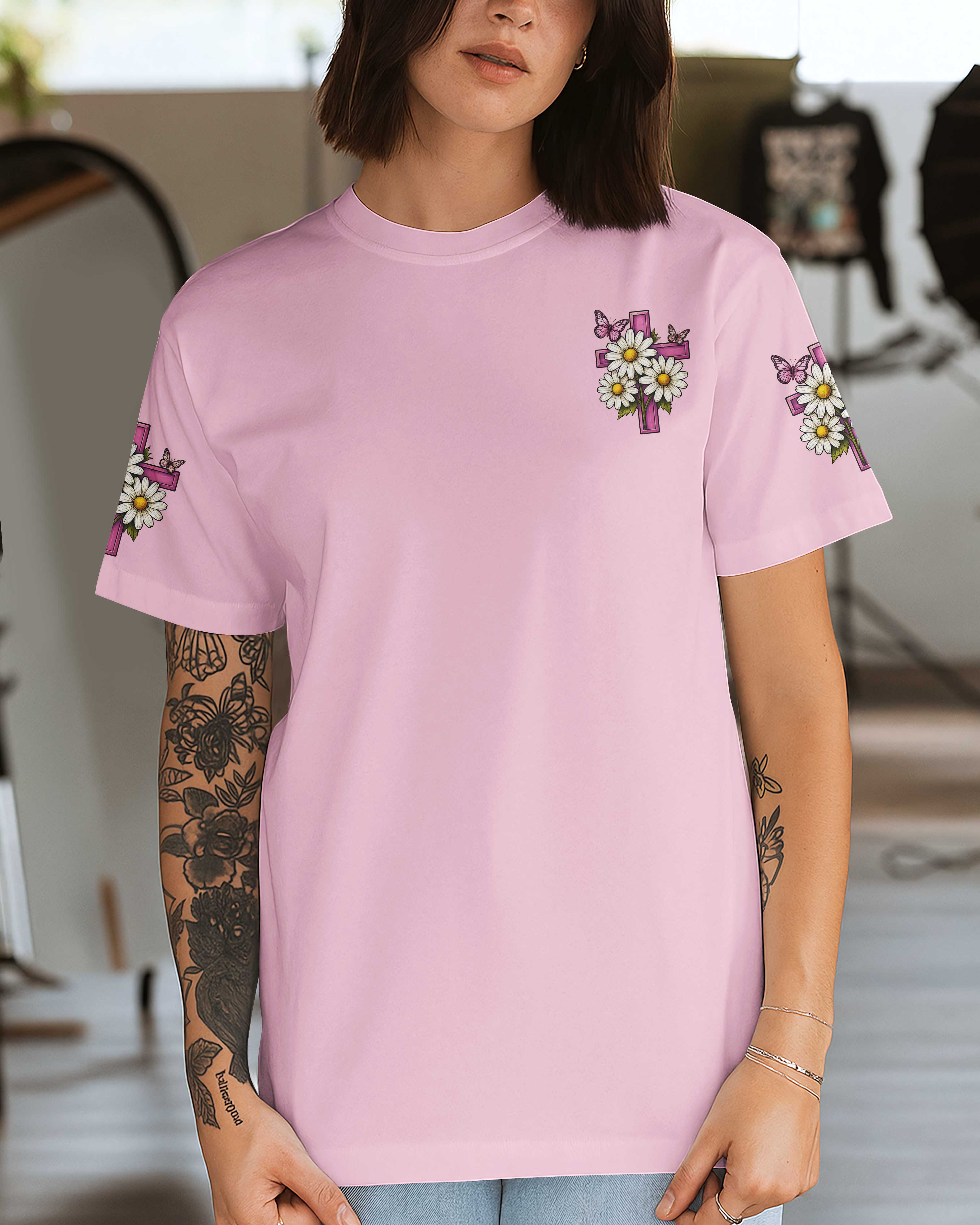 Her Life Is Living Proof That Jesus Restores Redeems And Renews T-Shirt